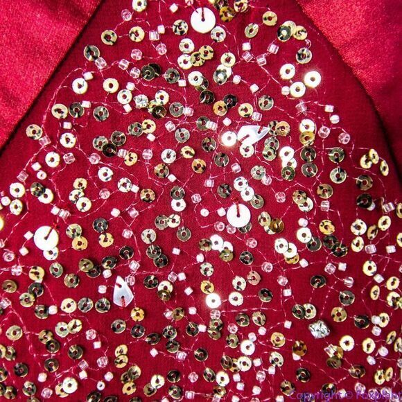 NEW Altar'd State red sequin maxi formal dress,‎ size M - Picture 14 of 15